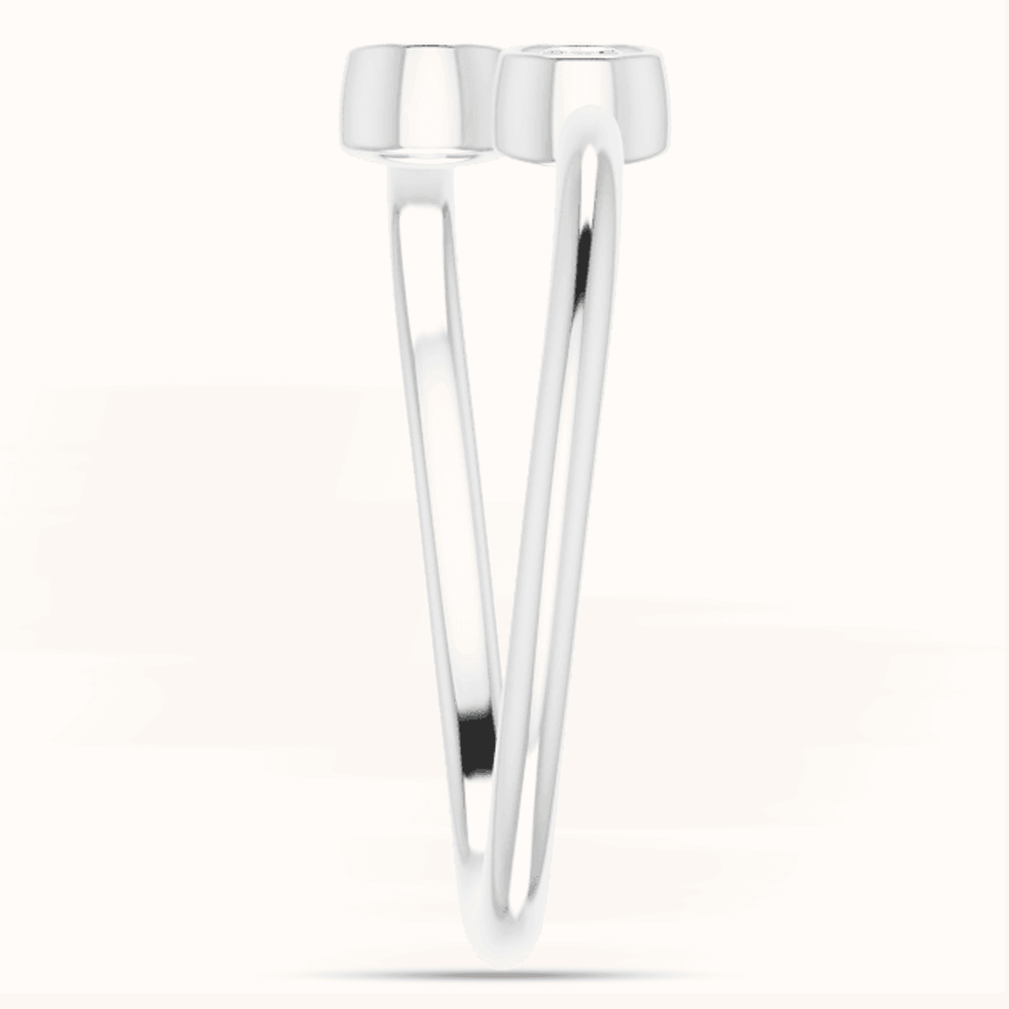 14K White Gold Two-Stone Ring - Image 16