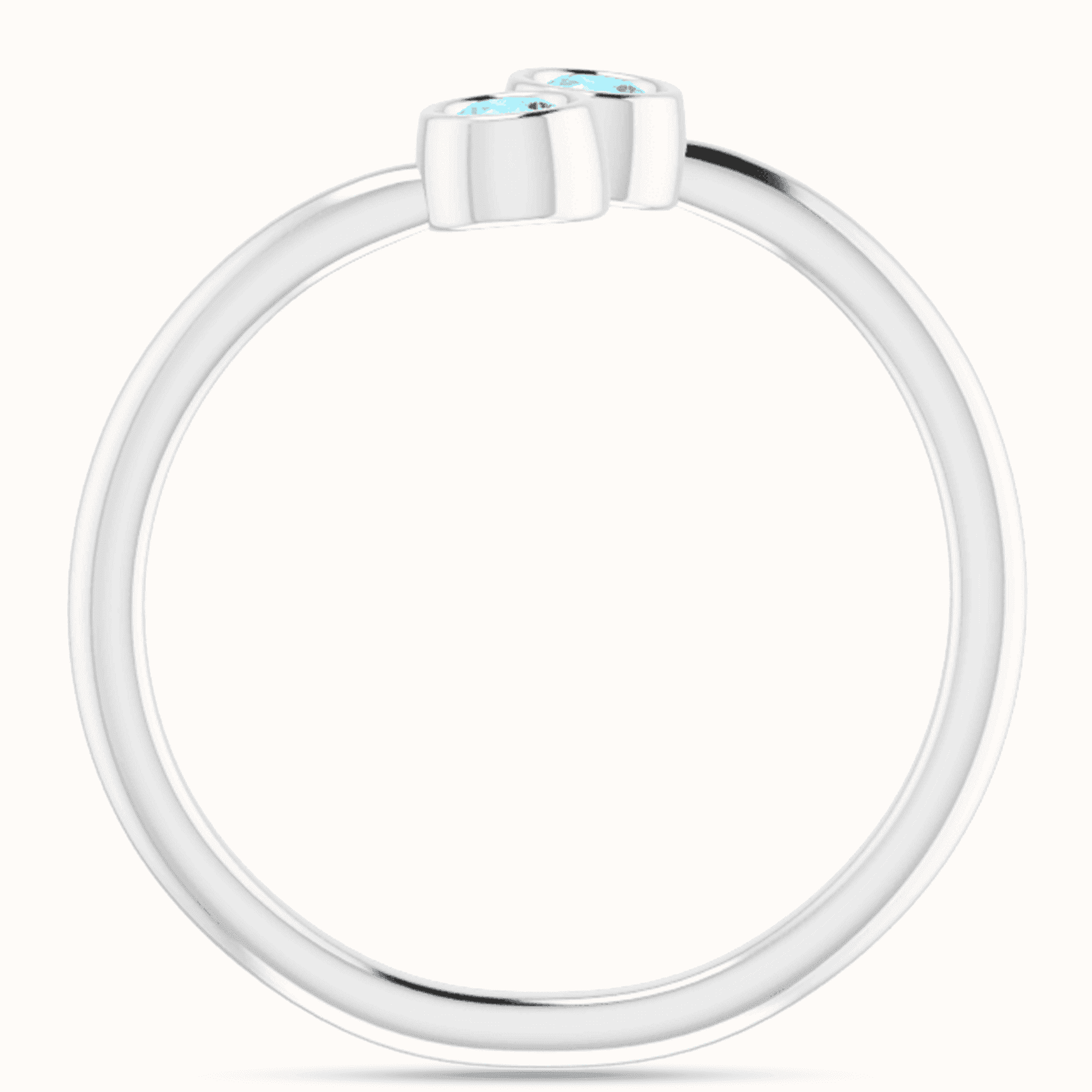 14K White Gold Two-Stone Ring - Image 15