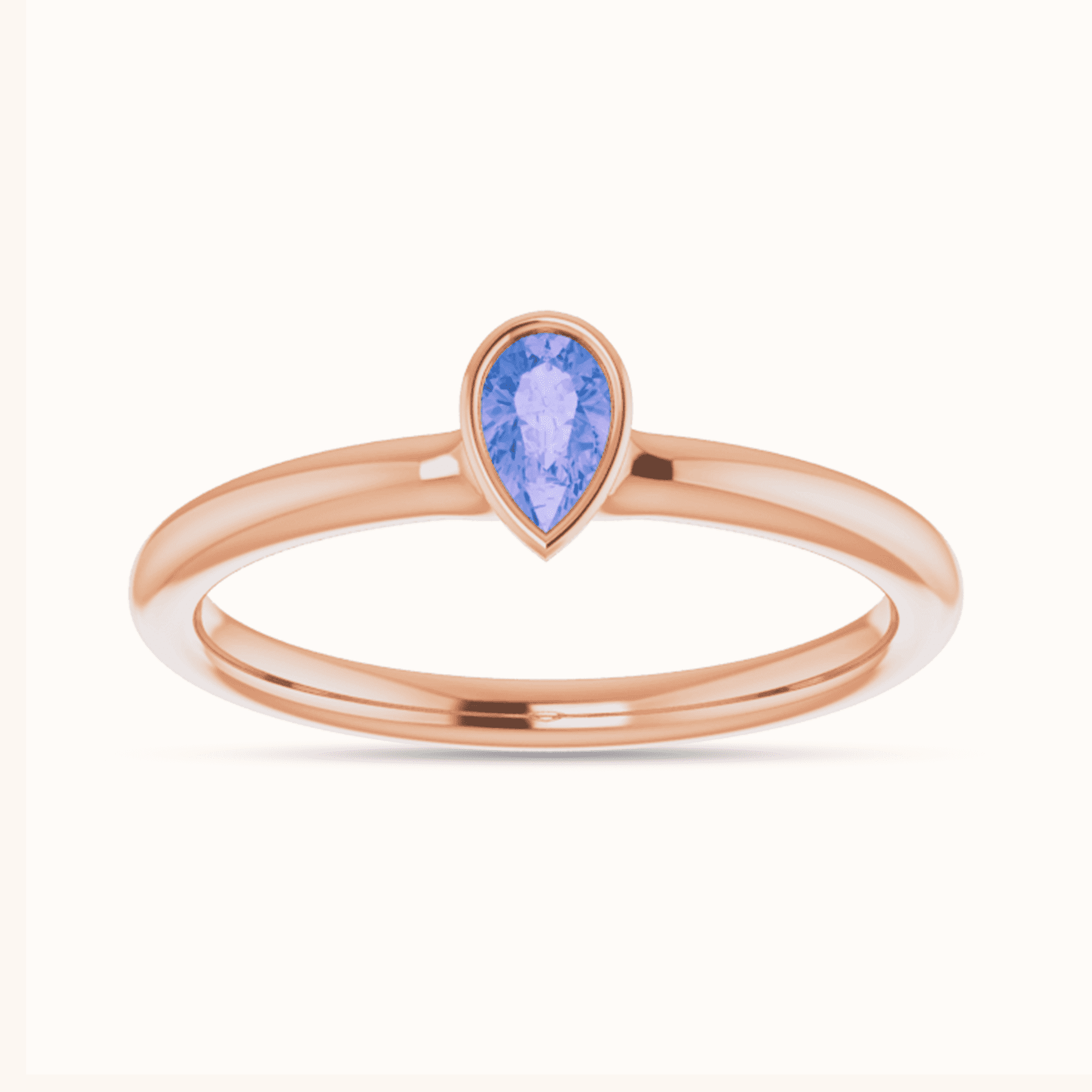 14K Gold Stackable Rings Natural Gemstone - Image 29