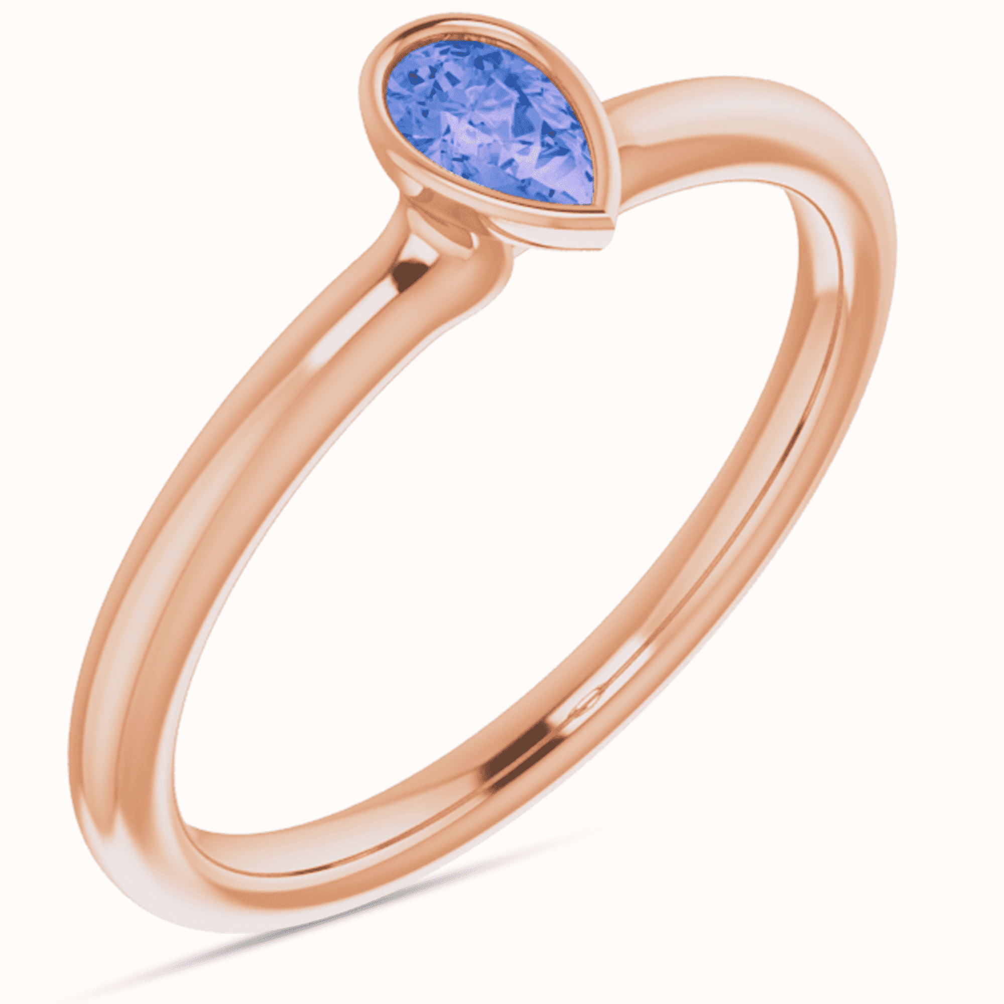 14K Gold Stackable Rings Natural Gemstone