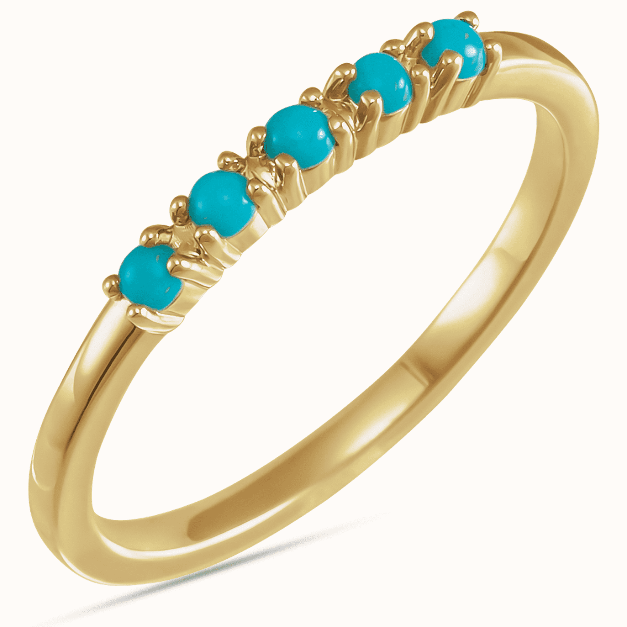 Luxurious Cabochon Stackable Rings - Image 14