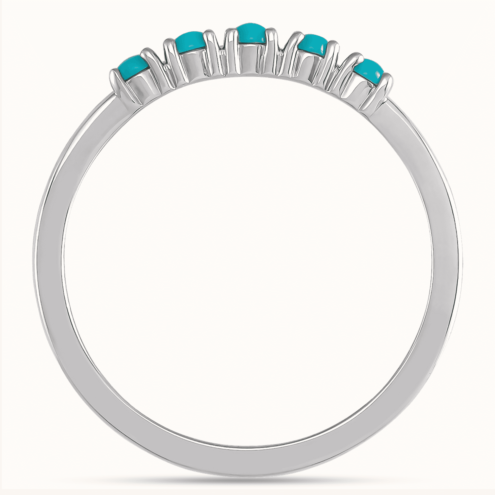 Luxurious Cabochon Stackable Rings - Image 11