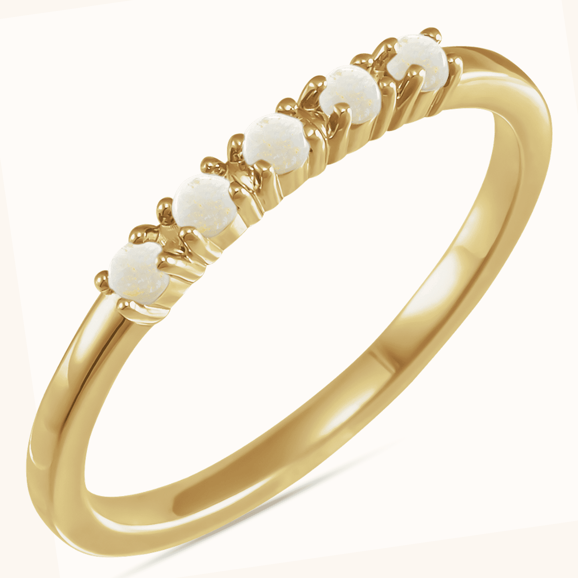 Luxurious Cabochon Stackable Rings - Image 5