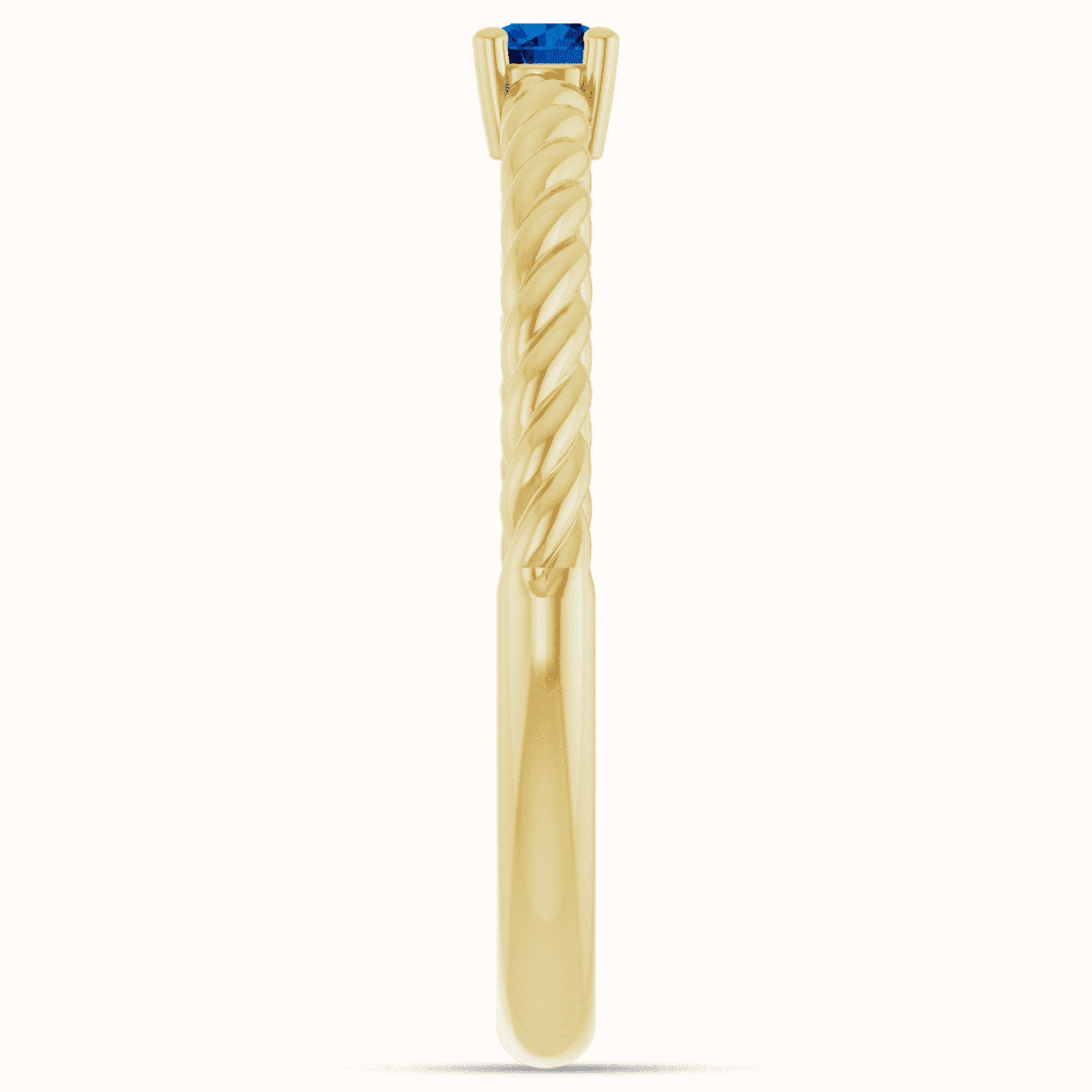 Solitaire Rope 14K Gold Ring Collection - Image 28