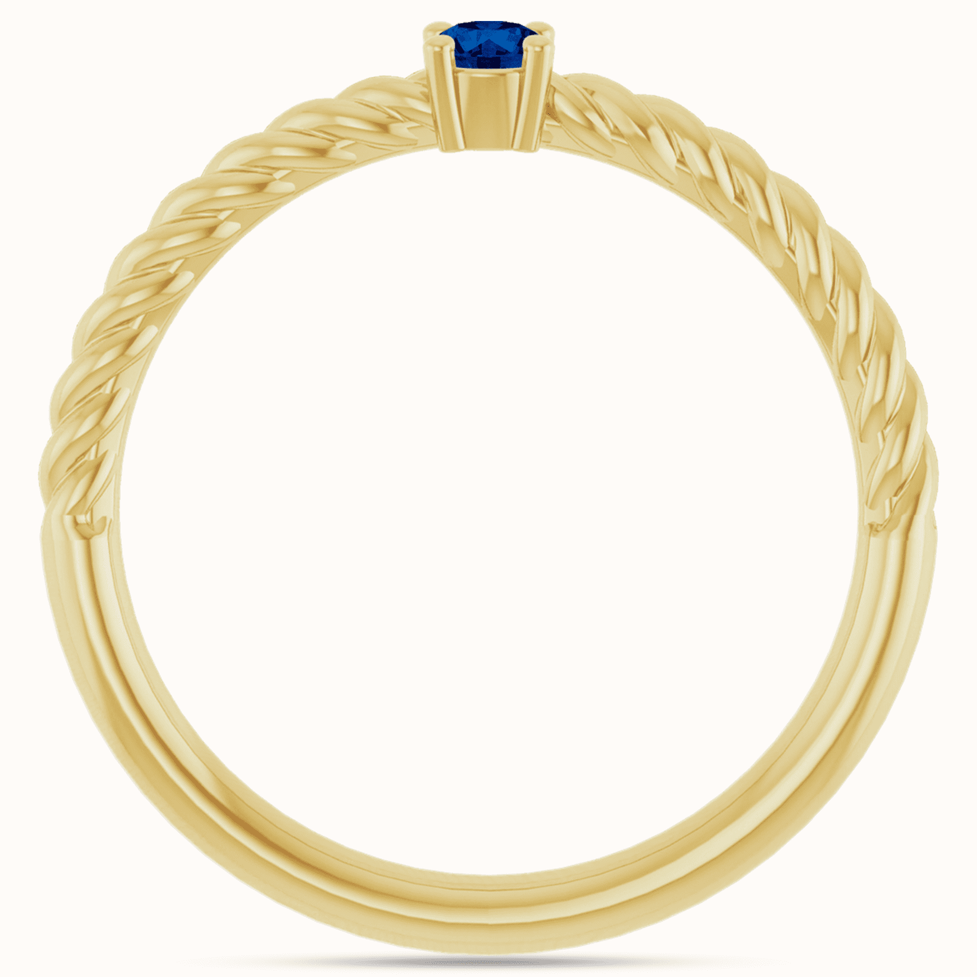 Solitaire Rope 14K Gold Ring Collection - Image 30
