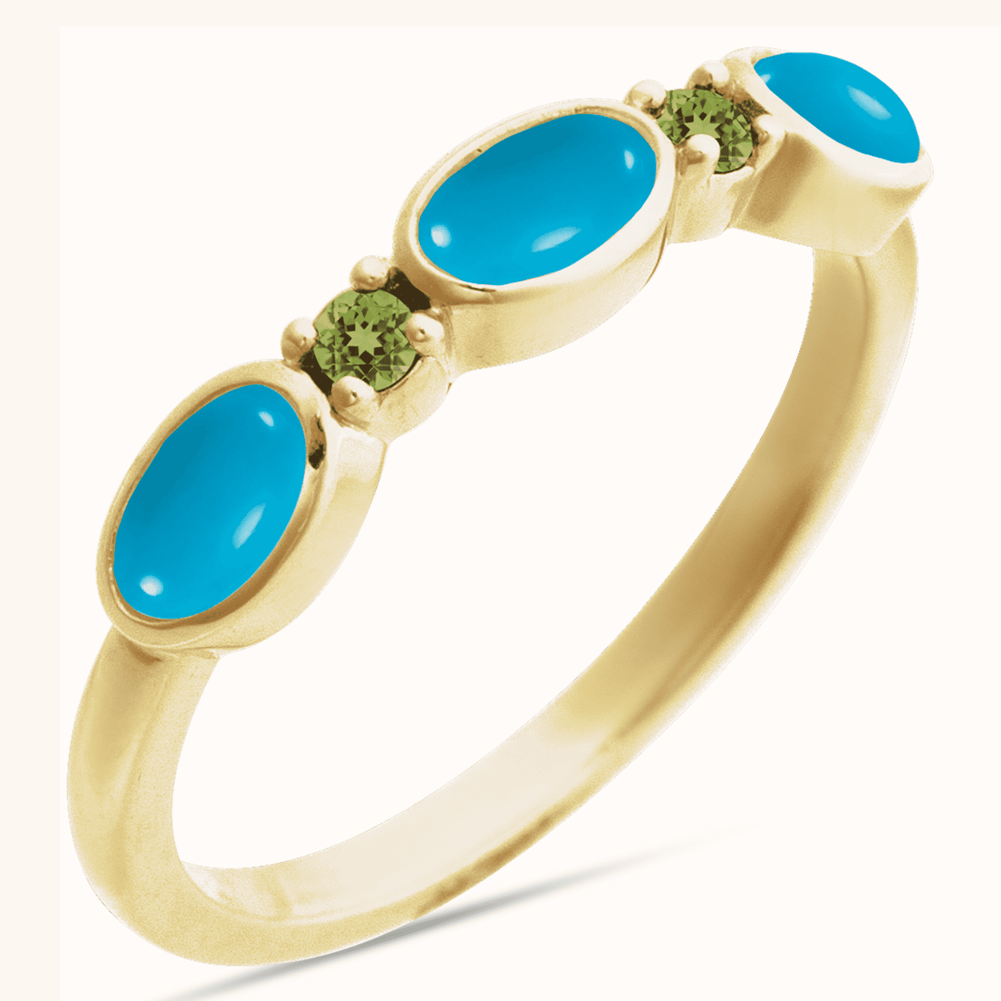 14K Gold & Sterling Silver Dual Gemstone Stackable Rings - Image 12