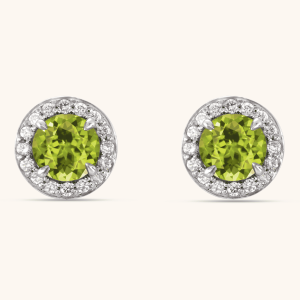 Natural Diamond Earrings green
