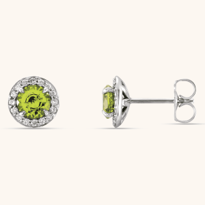 Natural Diamond Earrings green