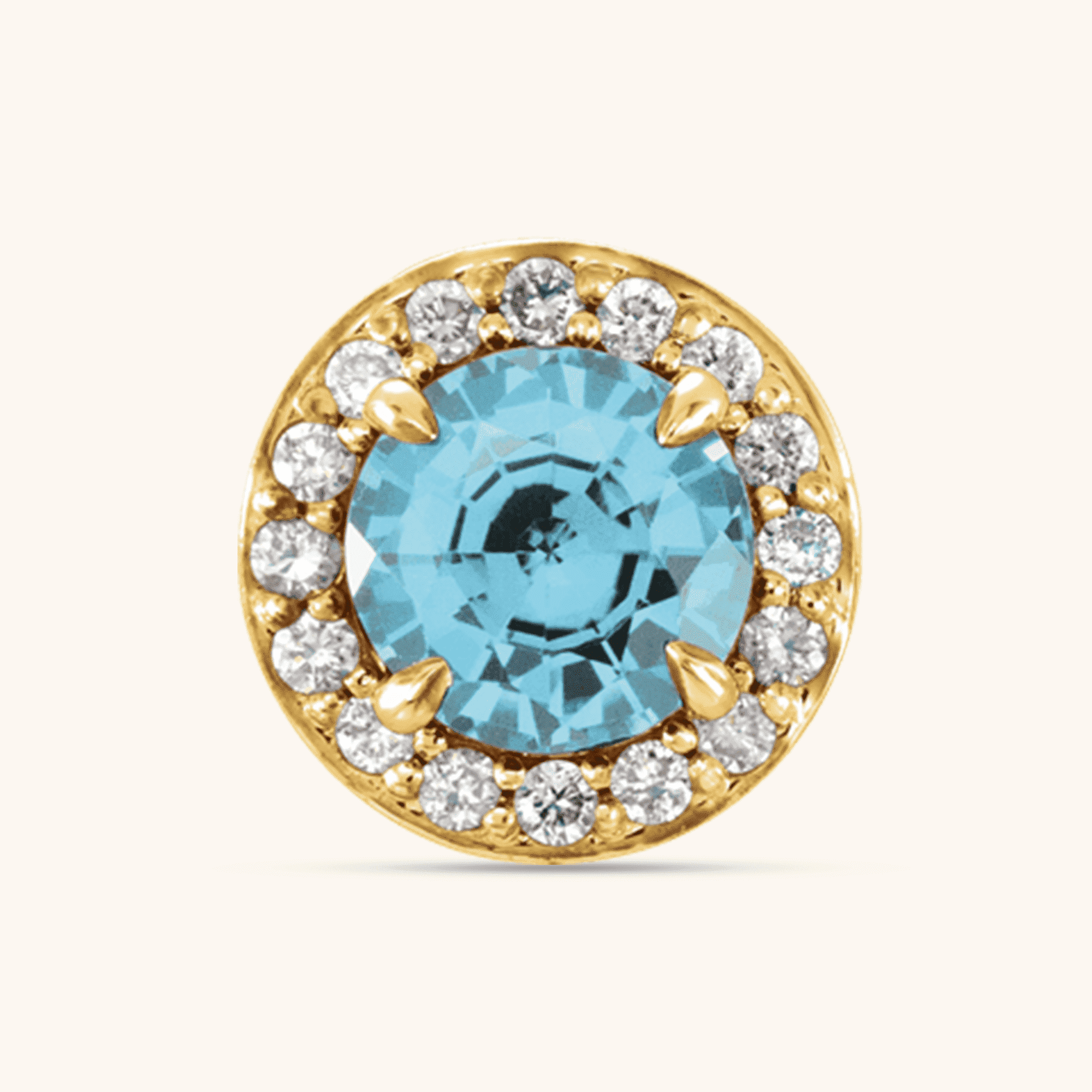 Natural Diamond Earrings blue