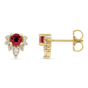 lab-grown ruby earrings