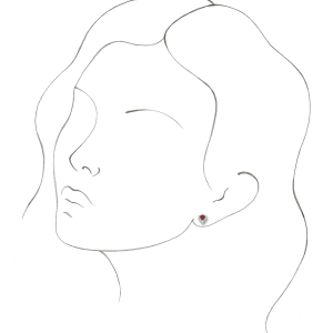 lab-grown ruby earrings