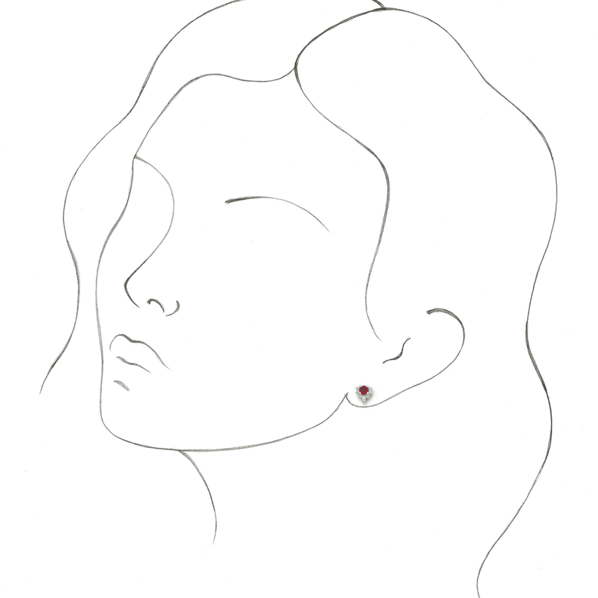 lab-grown ruby earrings