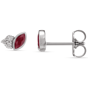 Gold Hoop Earrings red