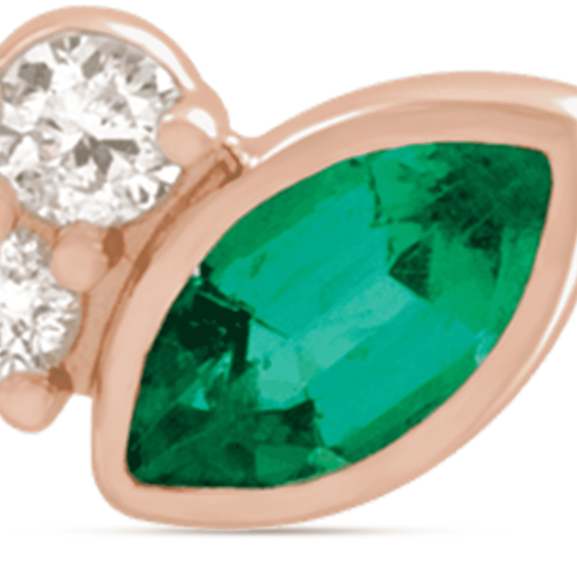 Gold Hoop Earrings green
