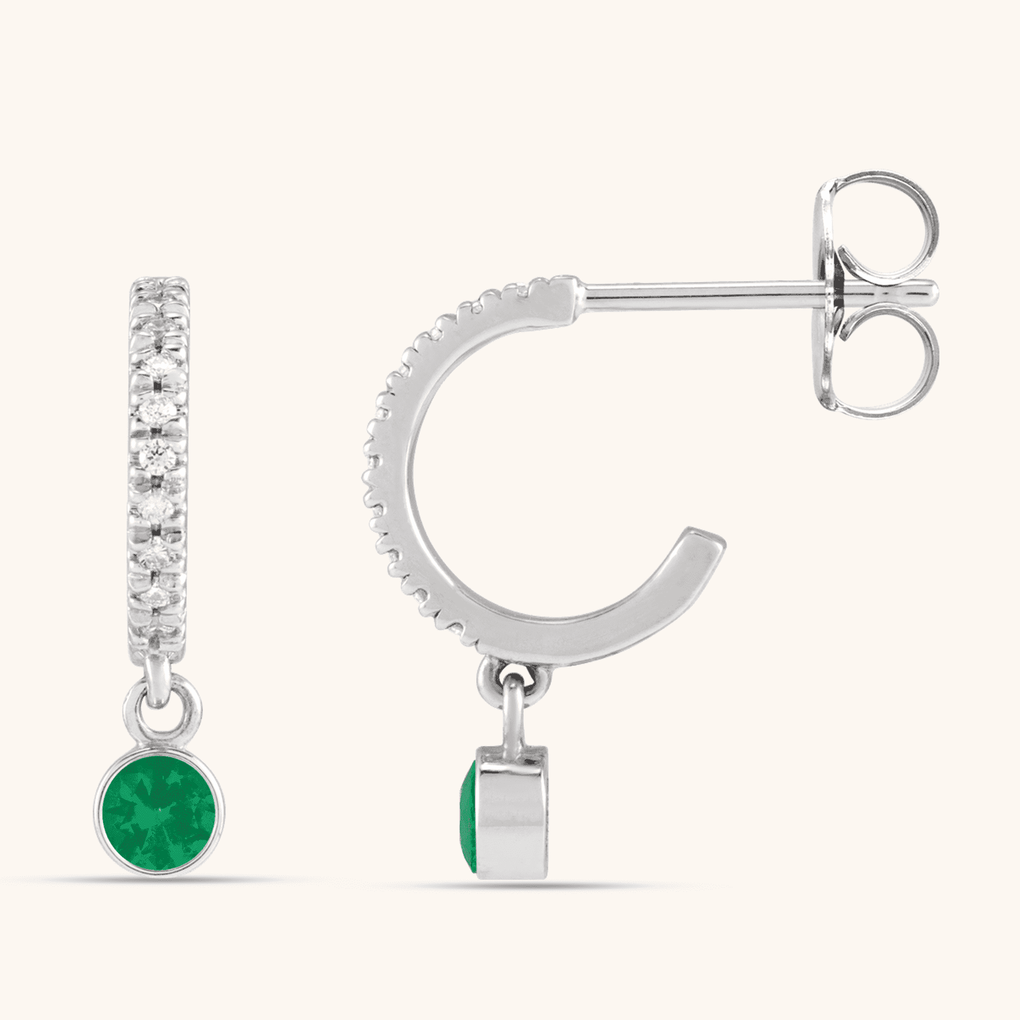 Hoop Earrings green