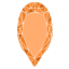 Perfect Accented Negative Space Ring - Pear