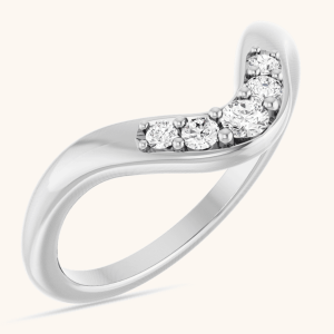 Lab-Grown Diamond Contour Band