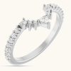 Natural Diamond Ring Accented Contour Band