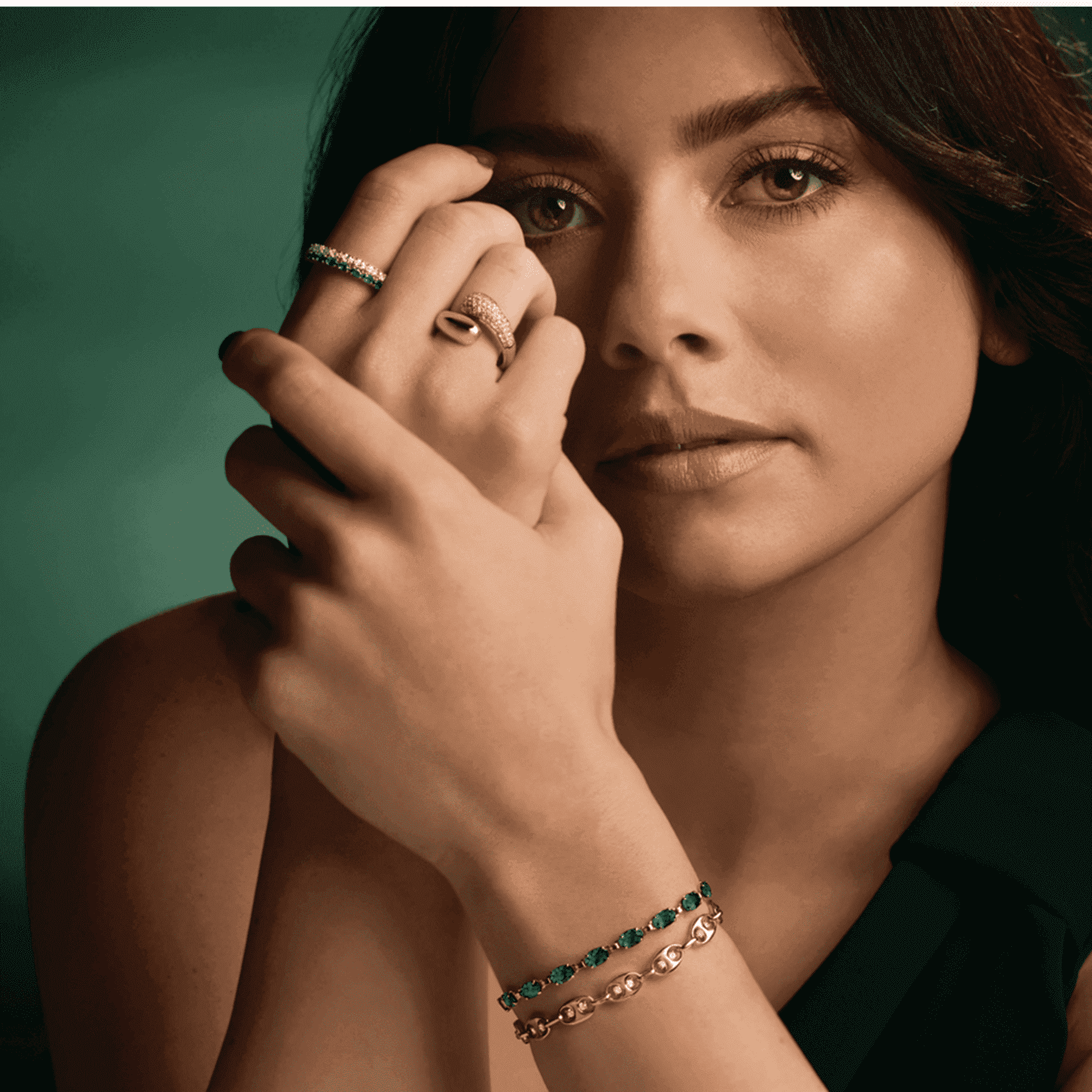 Lab-Grown Diamond Ring green