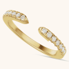 Accented Natural Diamond Ring Open Band