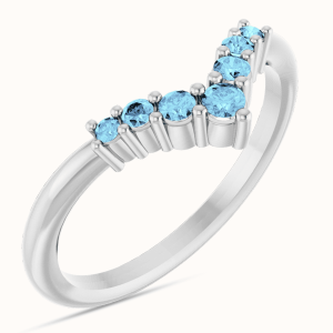 Graduated V Ring blue