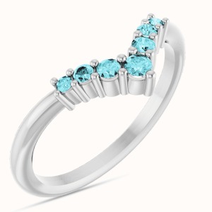 Graduated V Ring blue