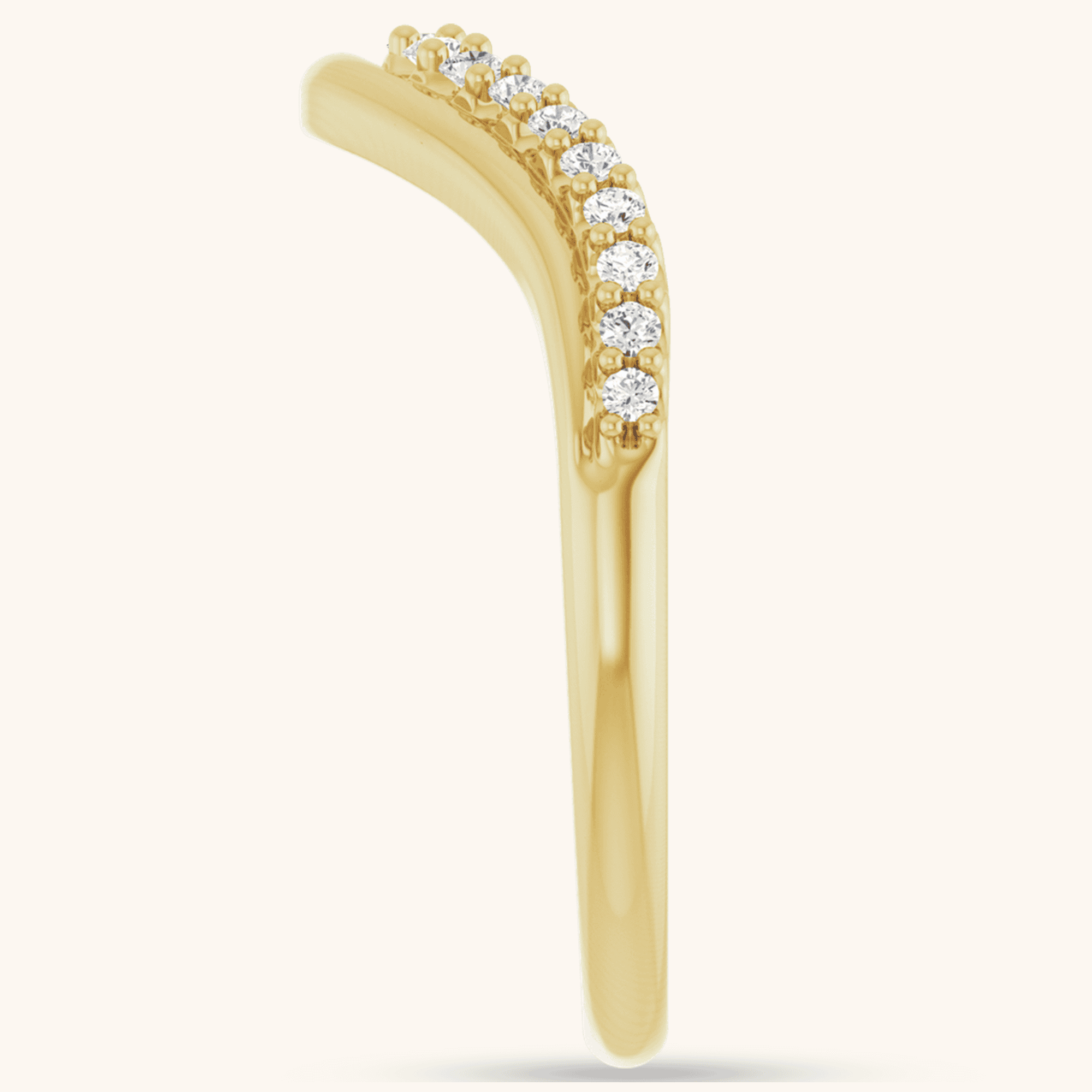 Lab & Natural Contour Diamond Ring - Image 22
