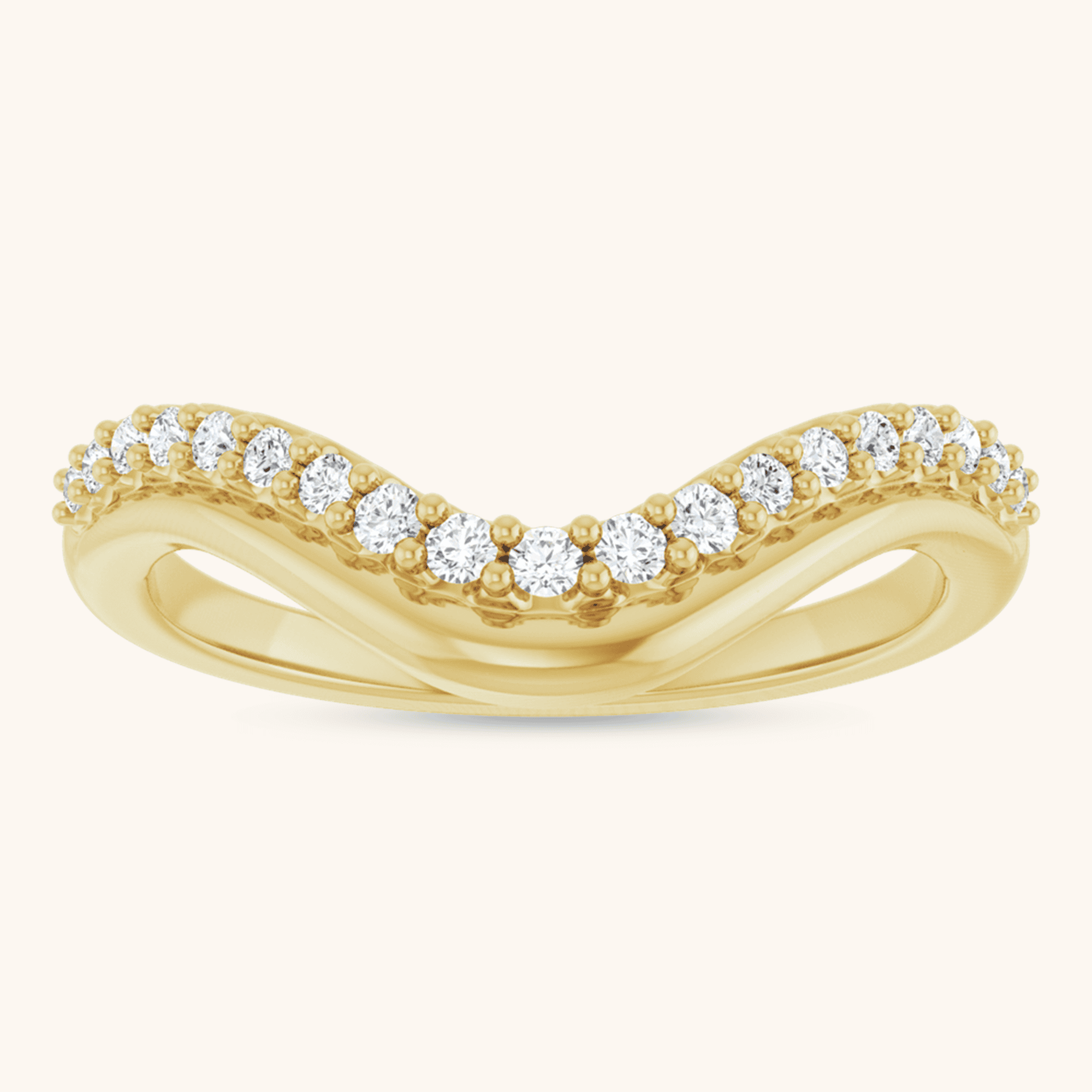 Lab & Natural Contour Diamond Ring - Image 21