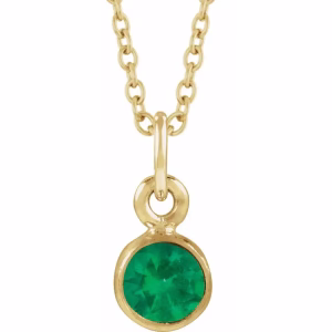 Solitaire Birthstone Necklace