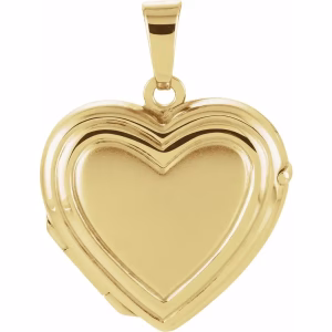 14K Gold Heart Locket