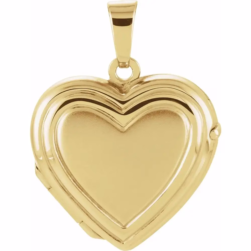 14K Gold Heart Locket